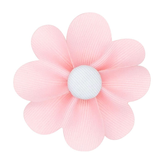 Wee Ones Grosgrain Petal Flower Add-On Clip - Light Pink