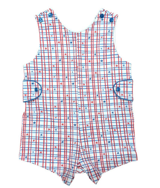 James & Lottie Boys Reed Jon Jon - Patriotic Stars Print
