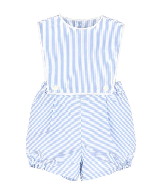 Sophie & Lucas Baby Boys Classic Overall Bubble - Light Blue
