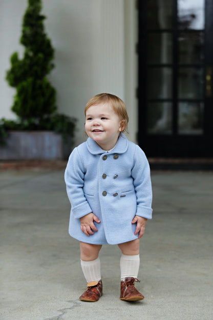 Marae Boys Dress Coat - Double Breasted - Light Blue