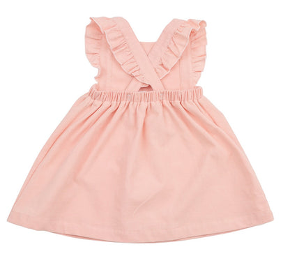 Angel Dear Baby / Toddler Girls Corduroy Pinafore Dress - Pink