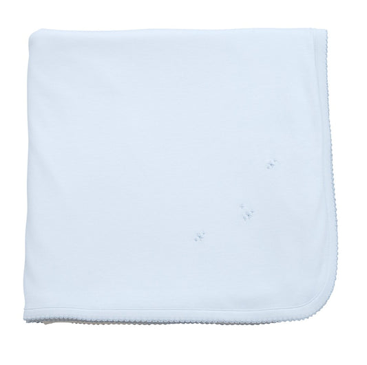 Proper Peony Layette - Pima Blanket - Blue