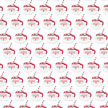 Lila & Hayes Baby Parker Zipper Pajamas - Red Hot Cocoa Santa