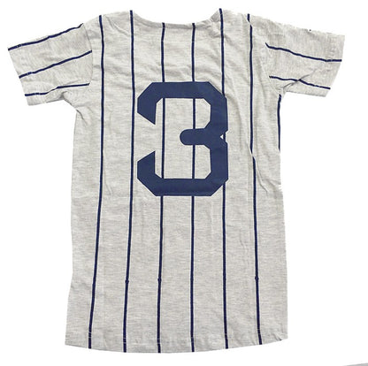 Wes & Willy Boys Blue Striped Babe Ruth New York Yankees Baseball Pajamas