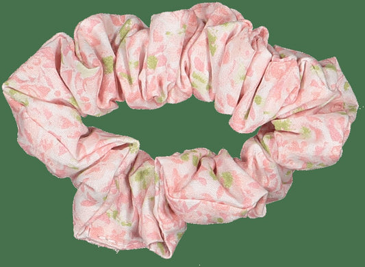 Sal & Pimenta Girls Hair Scrunchie - Pink Floral Lily