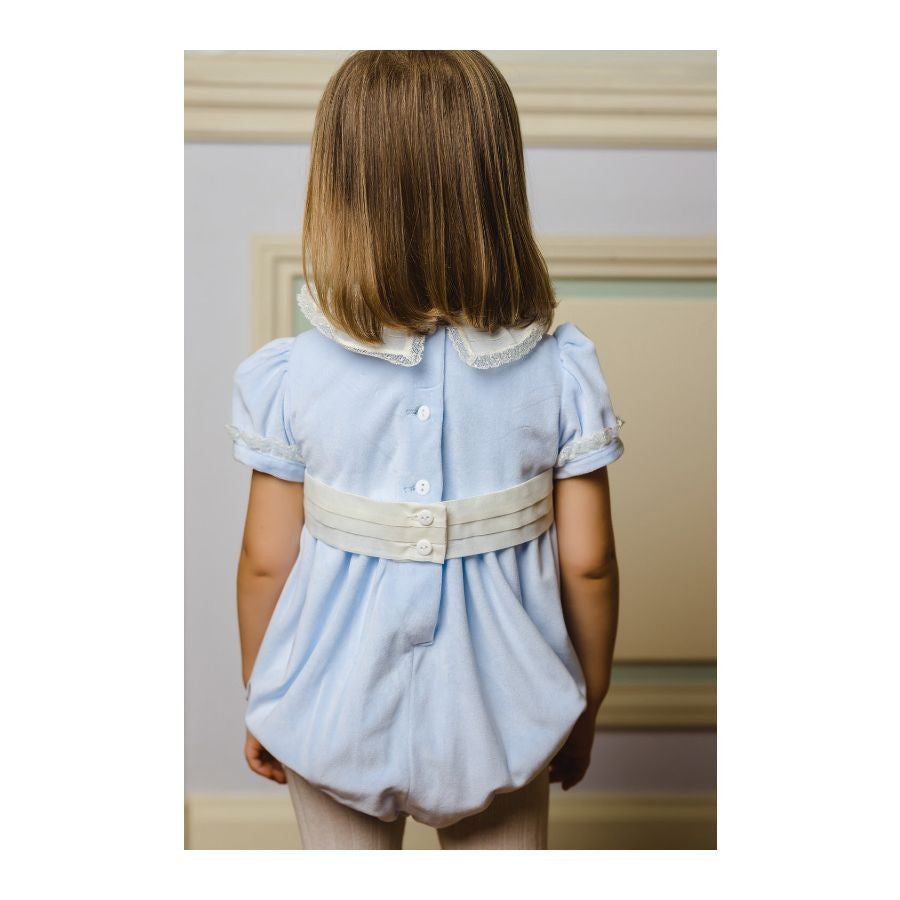 Sal & Pimenta Girls Velvet Bubble - Charming Light Blue