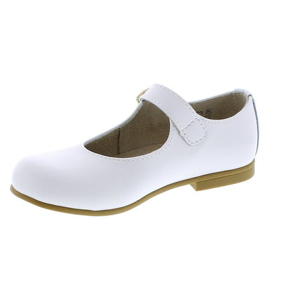 Footmates Girls Shoes - Laura Mary Janes - White