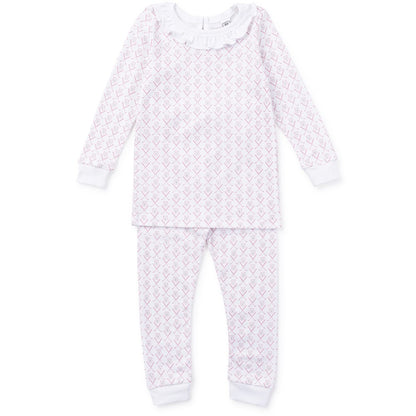 Lila & Hayes Girls Ava Pajamas - Pink Golf Tee Time