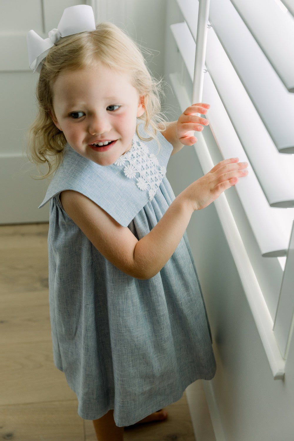 Bailey Boys Girls Sleeveless Float Dress - Dove Blue Windsong Linen Best Dressed Child Bailey Boys Girls Sleeveless Float Dress - Dove Blue Windsong Linen Best Dressed Child