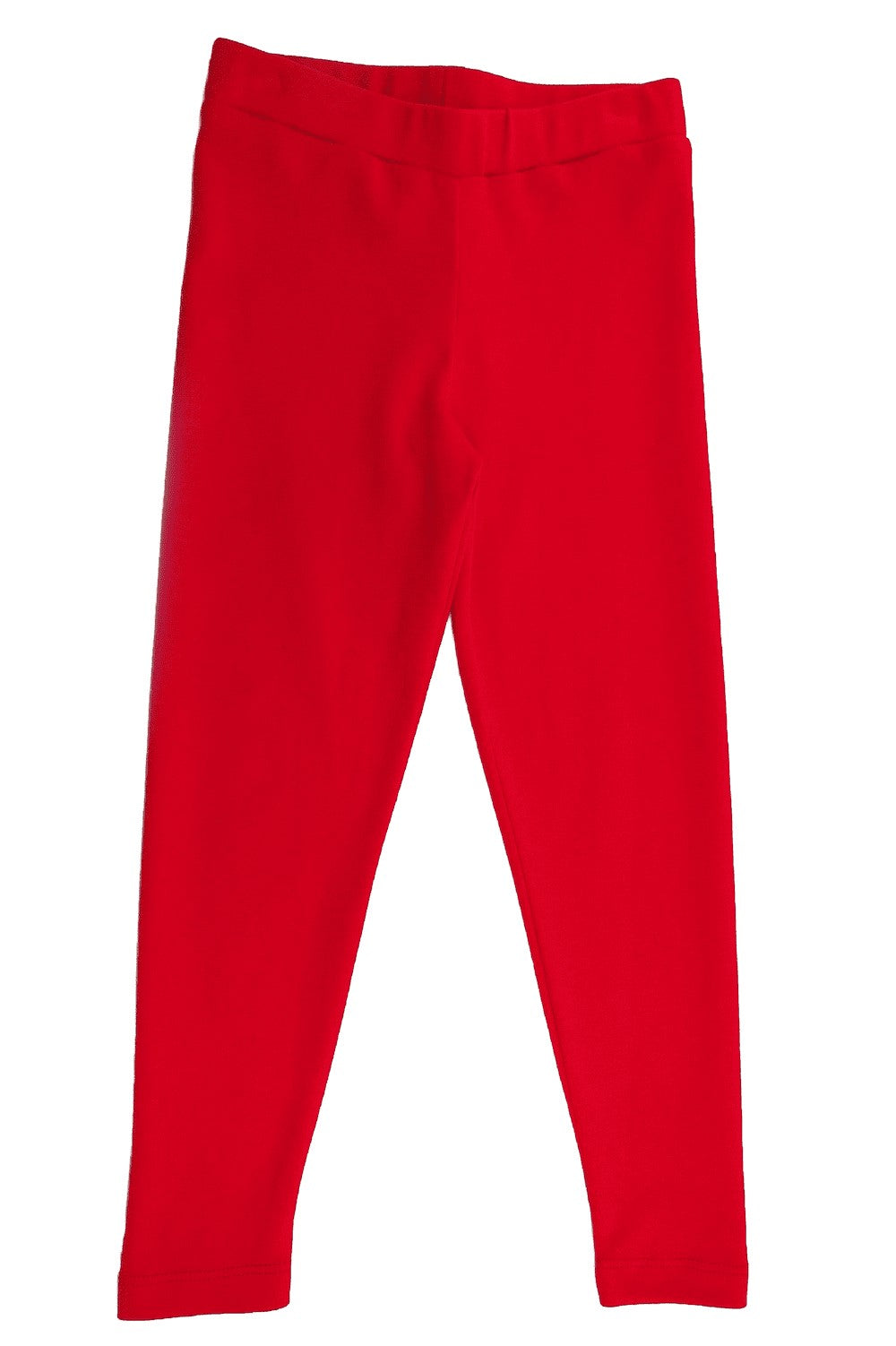 Lemon Loves Lime Girls Basic Leggings - True Red