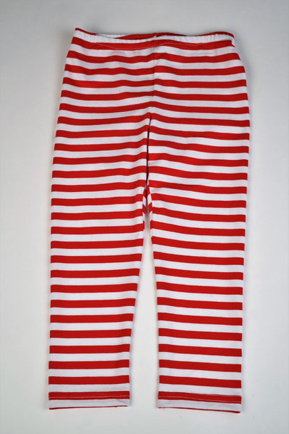 Funtasia Too Girls Red Baby Doll Santa Claus Top with Striped Leggings