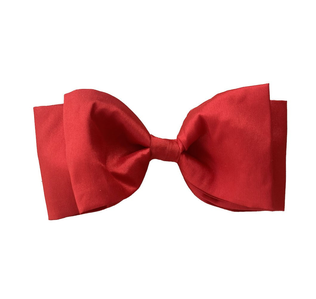 Susanne Lively Girls Hair Bow to Match Dress - Solid Red