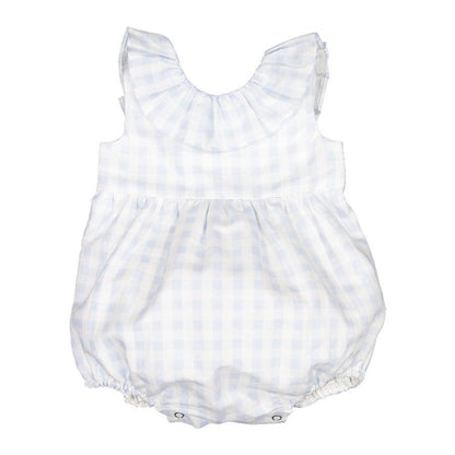 Sal & Pimenta Girls Bubble - Light Blue Gingham