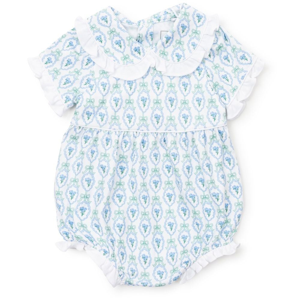 Lila & Hayes Baby Girls Council Bubble - Blue Hampton Blooms