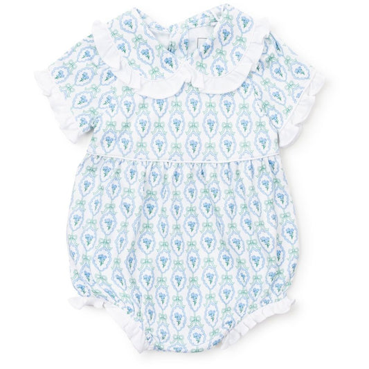 Lila & Hayes Baby Girls Council Bubble - Blue Hampton Blooms