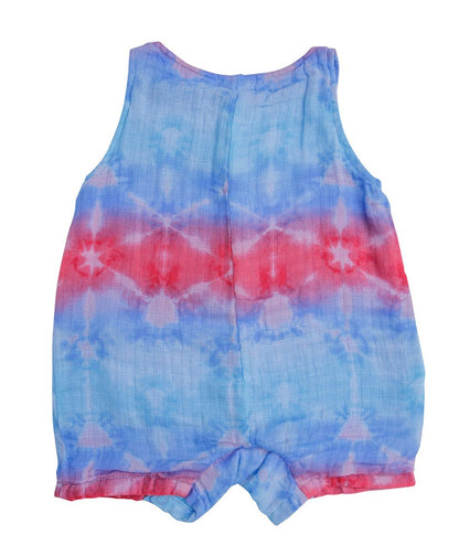 Angel Dear Baby Boys Shortie Romper - Shibori Tie Dye