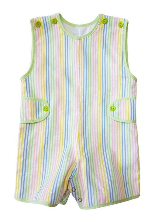 The Best Dressed Child Baby / Toddler Boys Jon Jon - Pastel Stripes