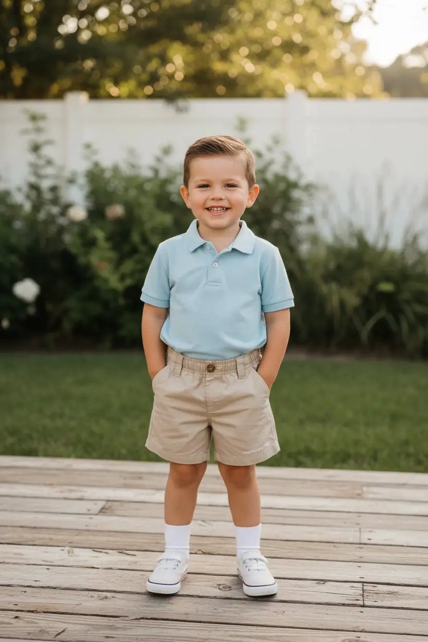 Properly Tied Boys Mallard Shorts - Tan Khaki by Properly Tied