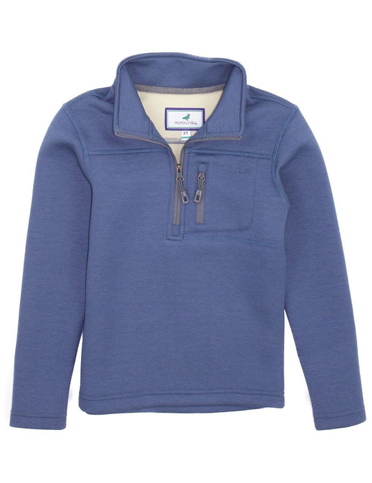 Properly Tied Boys Arctic Pullover Sweater - Stone Blue