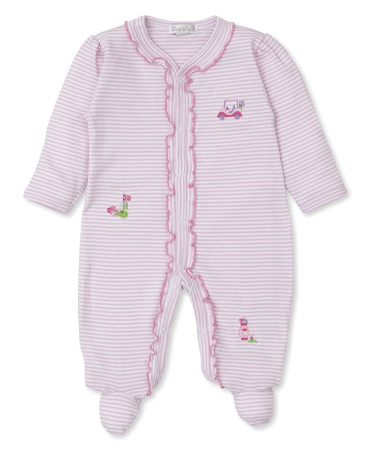 Kissy Kissy Baby Girls Pink Stripe Golf Club Footie