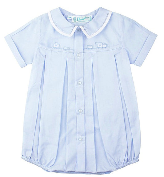 Feltman Brothers 23825 Baby Boys Light Blue Bubble with Train Embroidery by Feltman Brothers