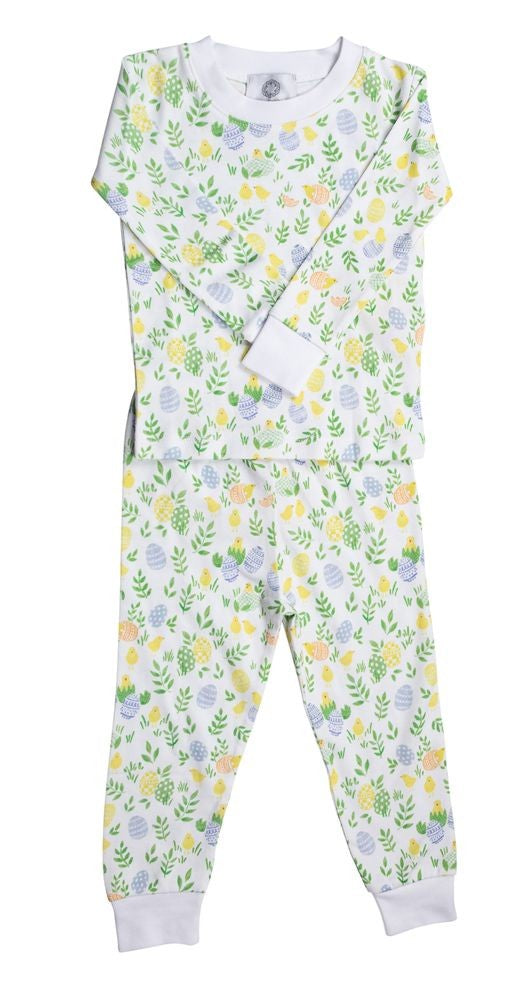 Proper Peony Hatch Easter Print Two Piece PJs Pajamas
