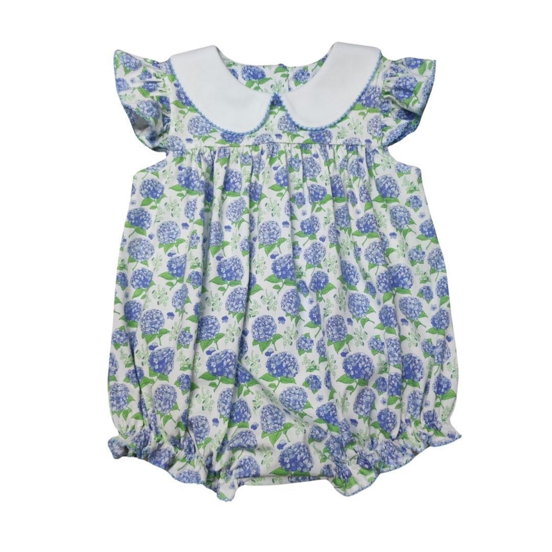 Whimsy Bay Kids Baby Girls Blue Floral Hampton Hydrangea Bubble