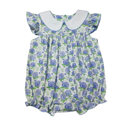 Whimsy Bay Kids Baby Girls Blue Floral Hampton Hydrangea Bubble