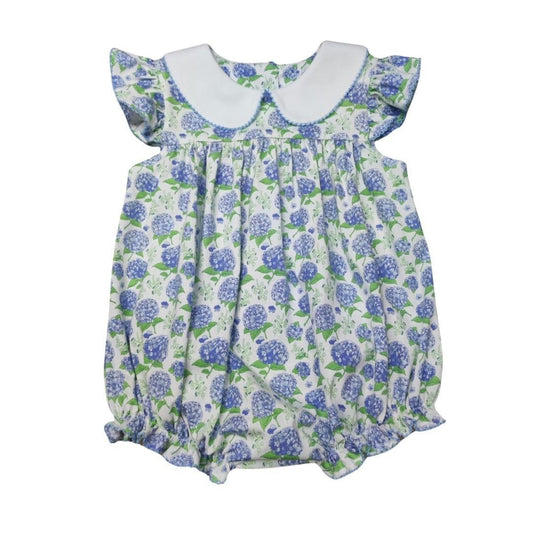 Whimsy Bay Kids Baby Girls Blue Floral Hampton Hydrangea Bubble