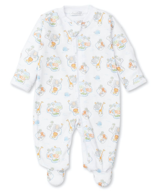 Kissy Kissy Baby Footie with Zipper - Save Our World Animals by Kissy Kissy