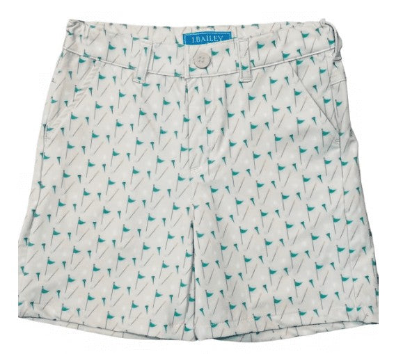 Bailey Boys J. Bailey Performance Shorts - Golf Print