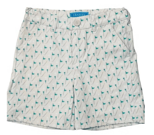 Bailey Boys J. Bailey Performance Shorts - Golf Print