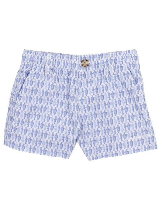 Properly Tied Boys Mallard Shorts - Blue Fisherman's Paradise Print by Properly Tied
