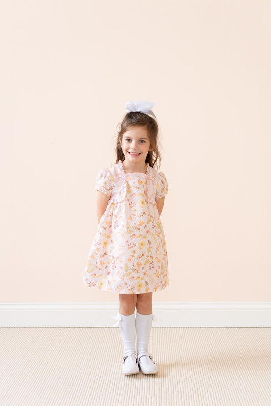 La Boutique by Dondolo Girls Dress - Fall Leaves