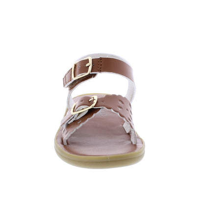 Footmates Girls Sustainable Sandals - Eco-Ariel Microfiber - Tan