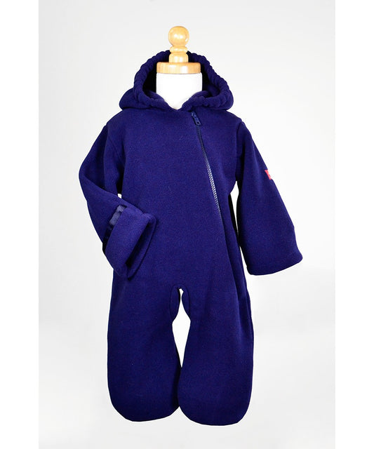 Widgeon Warm Plus Baby Fleece Bunting Suit - Navy Blue