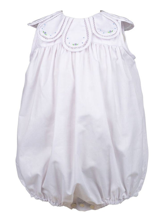 Proper Peony Birdie Tulip Collar Bubble - White