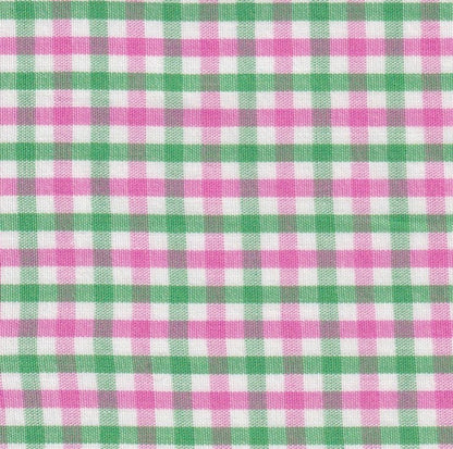 James & Lottie Girls Layla Pink & Green Check Skirt Set