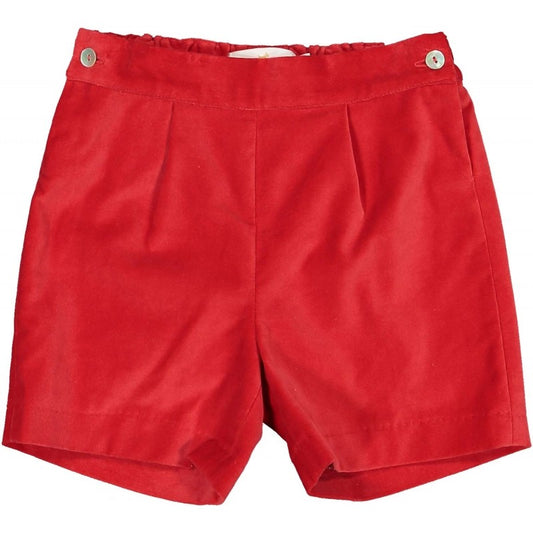 Sal & Pimenta Boys Dressy Shorts - Red Velvet