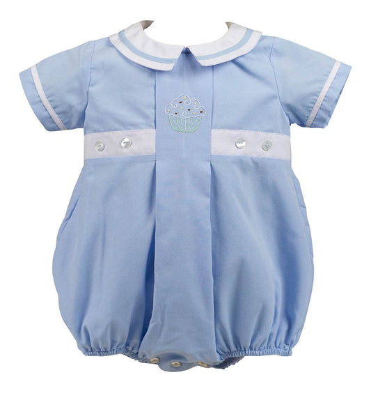 Proper Peony Baby Boys Blue Birthday Cupcake Bubble
