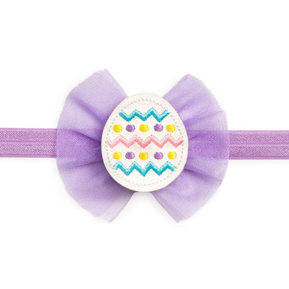 Sweet Wink Girls Soft Headband - Lavender Easter Egg