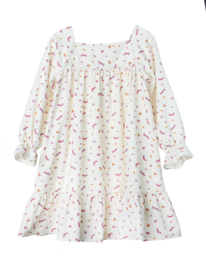 Luli & Me Gabby Girls Yummy Candy Print Cord Twirl Dress