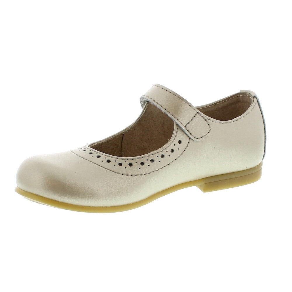Footmates Girls Shoes - Emma Mary Janes - Soft Gold