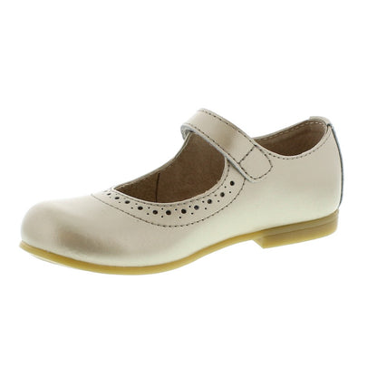Footmates Girls Shoes - Emma Mary Janes - Soft Gold