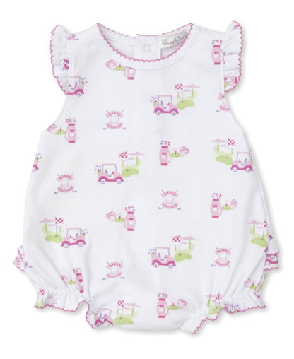 Kissy Kissy Baby Girls Pink Golf Club Print Ruffle Bubble
