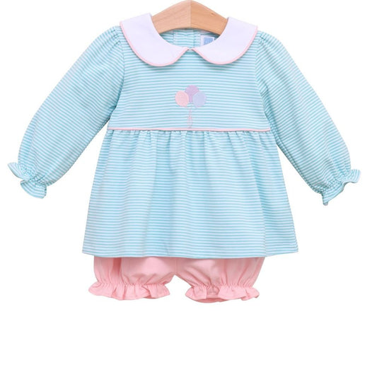 Trotter Street Kids Girls Bloomers Set - Birthday Balloons