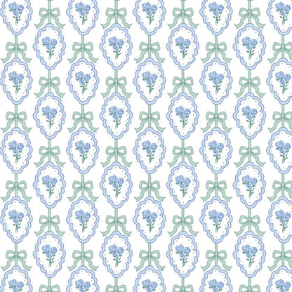 Lila & Hayes Girls Margot Performance Skirt - Blue Hampton Blooms
