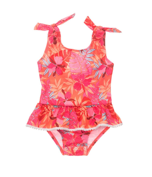 Snapper Rock Girls Tropical Punch Skirted Swimsuit