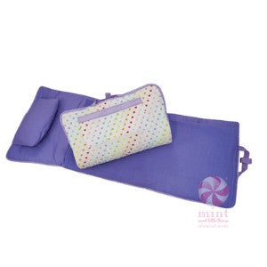 Mint Nap Mat Roll - Colorful Tiny Hearts Nap Roll
