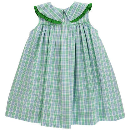Bailey Boys Girls Float Dress - Green Dover Plaid